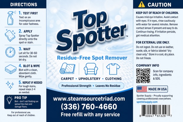Personalized Top Spotter label
