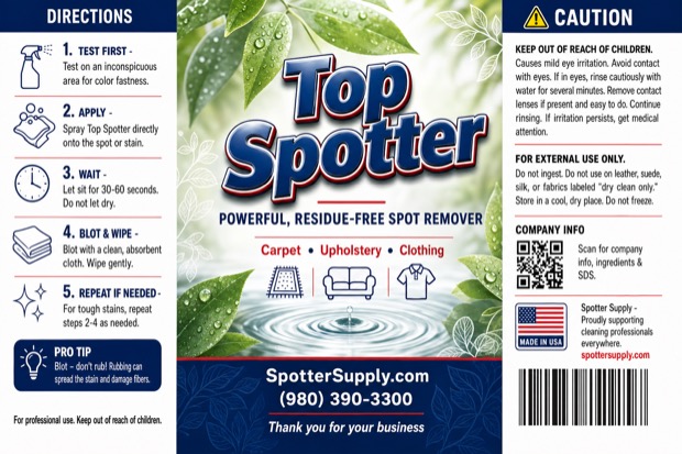 Personalized Top Spotter label
