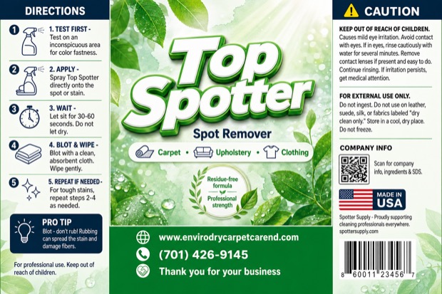Personalized Top Spotter label