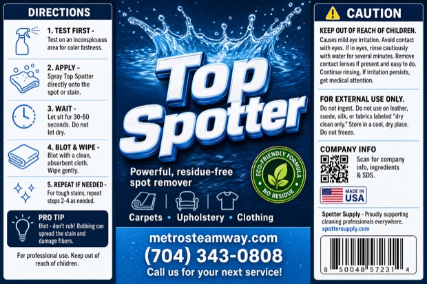 Personalized Top Spotter label