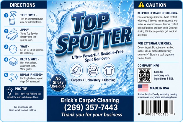 Personalized Top Spotter label