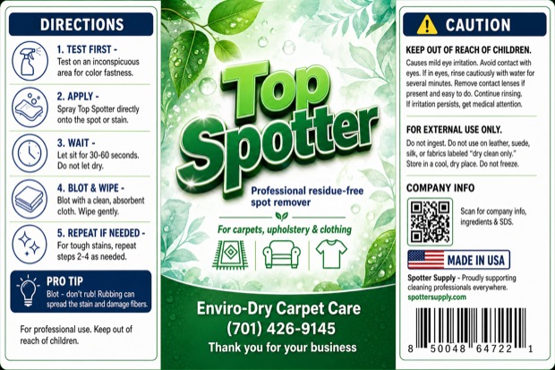 Personalized Top Spotter label