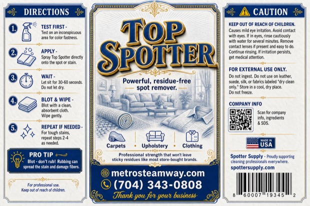 Personalized Top Spotter label