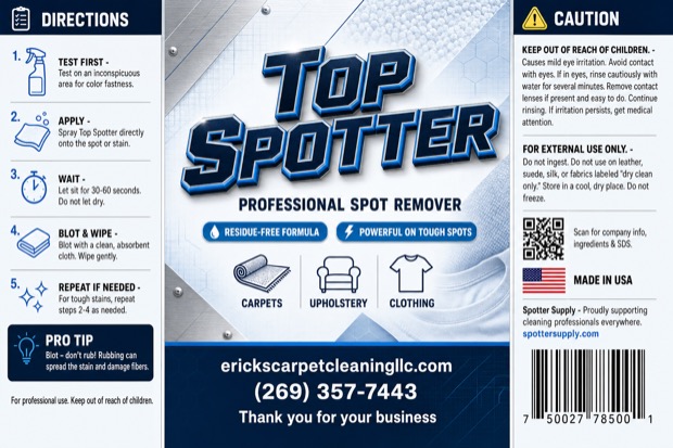 Personalized Top Spotter label