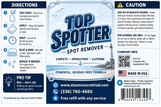 Personalized Top Spotter label